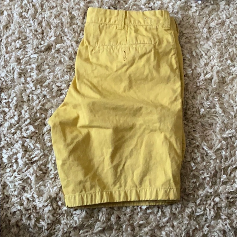 J Crew 32 Yellow khaki shorts